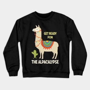 Alpaca Alpacalypse Apocalypse Crewneck Sweatshirt